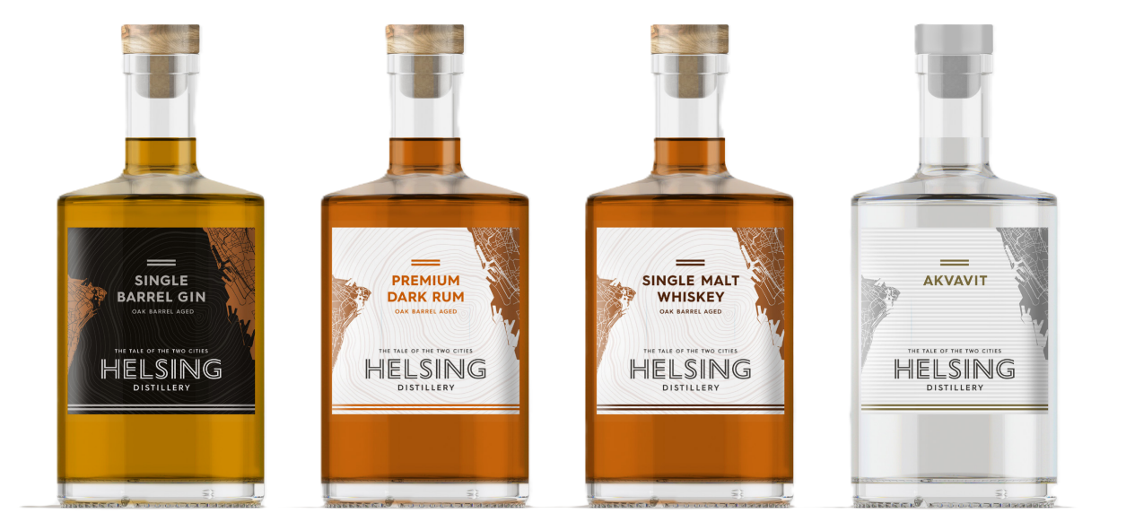 Flaskor från Helsing Destilleri